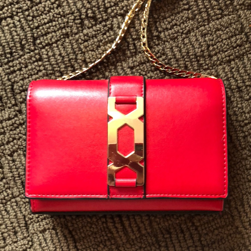 Top shop red mini cross-bag